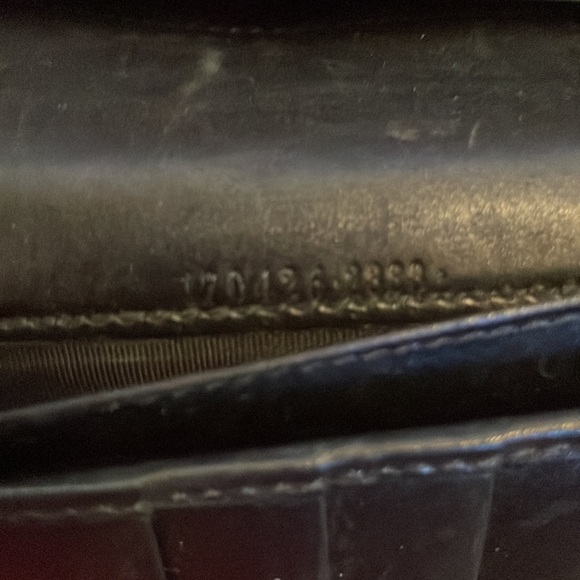 Gucci black monogram leather wallet on a chain - Picture 8 of 15